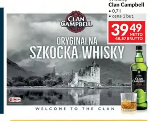 Whisky Clan Campbell promocja w Makro
