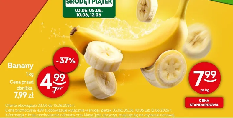Banany promocja w Żabka
