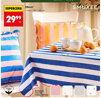 Obrus Smukee 120x160 cm promocja w Biedronka