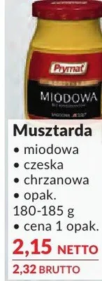 Musztarda miodowa promocja w Makro