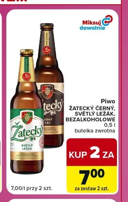 Piwo Žatecký Světlý Ležák promocja w Carrefour Market