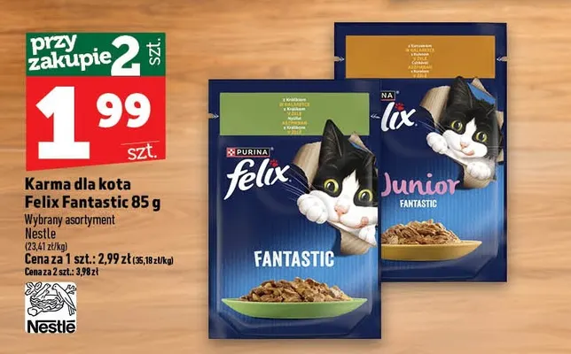 Karma dla kota Felix Fantastic promocja w TOPAZ