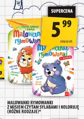 Malowanki rymowanki z misiem Czytam sylabami i koloruję promocja w Arhelan