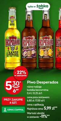 Piwo różne rodzaje promocja w Żabka