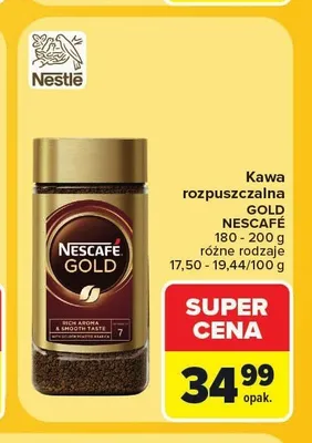 Kawa rozpuszczalna Nescafé Gold promocja w Carrefour Market