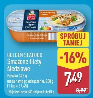 Smażone filety śledziowe promocja w Aldi