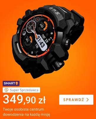Smartwatch sportowy promocja w Allegro