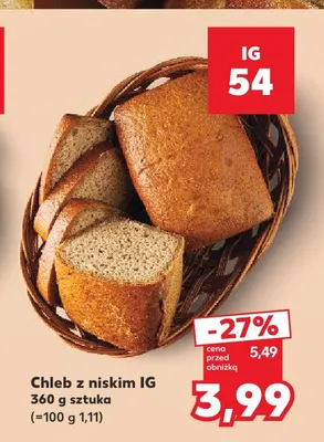 Chleb z niskim IG promocja w Kaufland