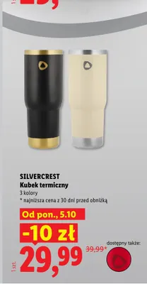 Kubek termiczny Silvercrest promocja w Lidl