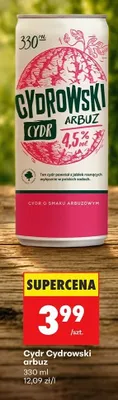 Cydr Cydrowski arbuz promocja w Biedronka
