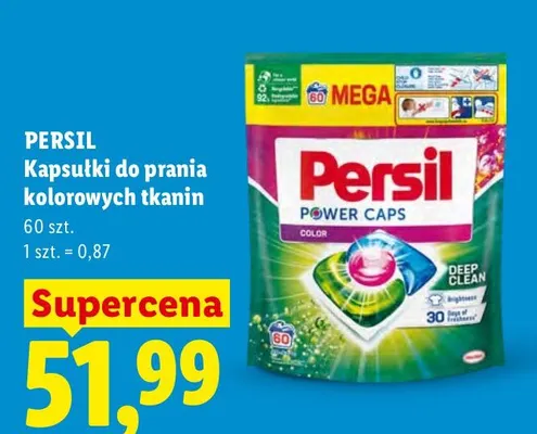 Kapsułki do prania kolorowych tkanin Persil promocja w Lidl