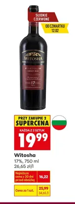 Wino Sweet Red promocja w Biedronka