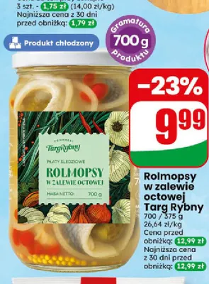 Rolmopsy w zalewie octowej Targ Rybny promocja w Dino