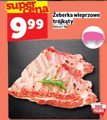 Żeberka wieprzowe trójkąty promocja w TOPAZ