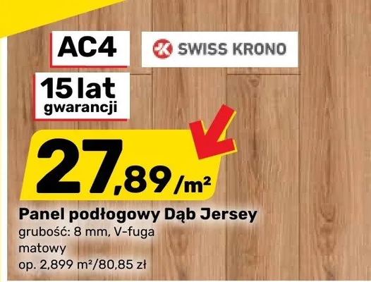 Panel podłogowy Dąb Jersey promocja w Bricomarche