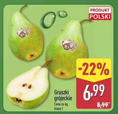 Gruszki grójeckie promocja w Aldi