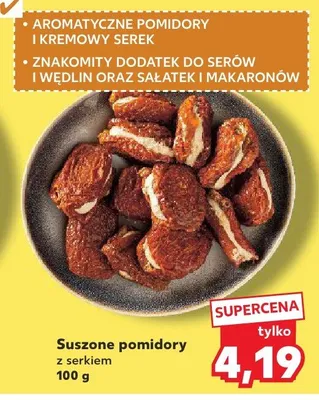 Pomidory suszone z serkiem promocja w Kaufland