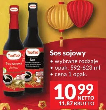 Sos sojowy wybrane rodzaje promocja w Makro