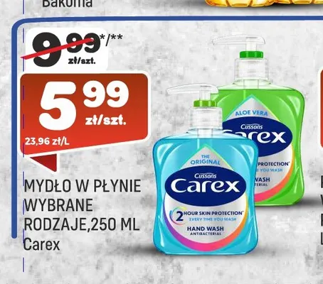 Mydło w płynie The Original Carex promocja w Społem Praga