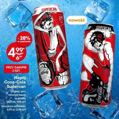 Napój gazowany Coca-Cola Supercan zero promocja w Żabka