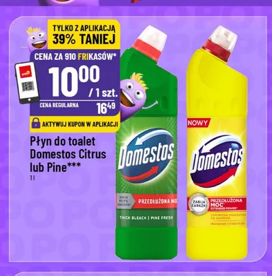 Płyn do toalet Domestos Pine promocja w POLOmarket