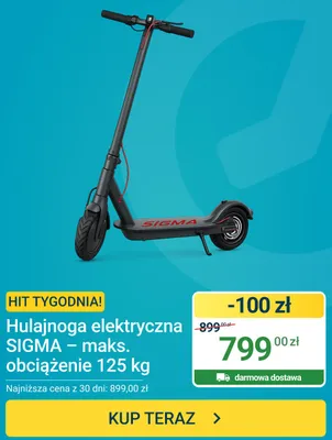 Hulajnoga elektryczna SIGMA promocja w ERLI