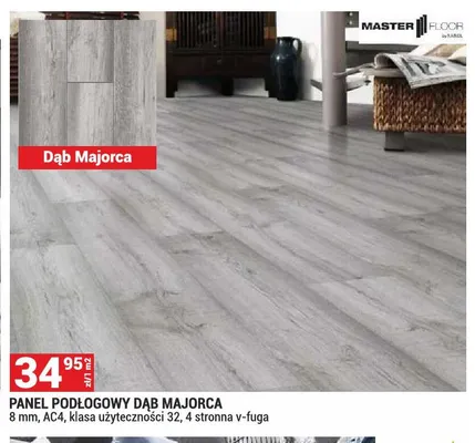 Panel podłogowy Dąb Majorca 8mm AC4 klasa użyteczności 32 4 stronna v-fuga promocja w Merkury Market
