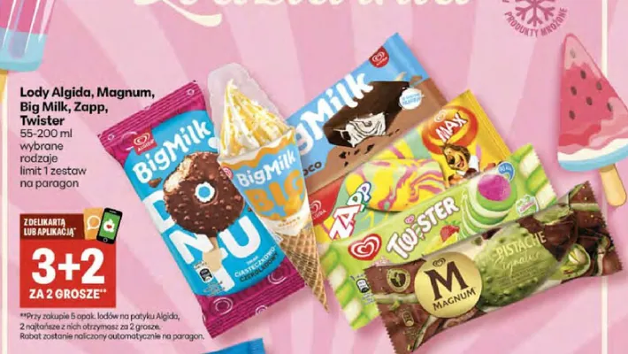 Lody Zapp promocja w Delikatesy Centrum