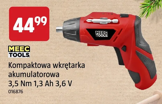 Kompaktowa wkrętarka akumulatorowa Meec Tools promocja w Jula