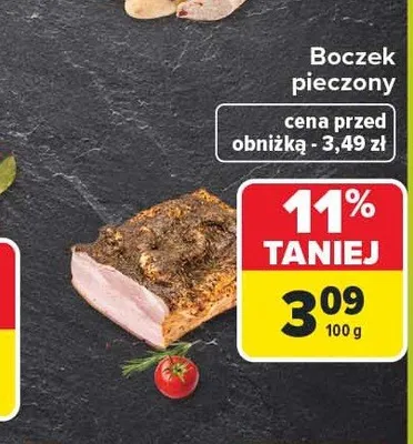 Boczek pieczony Pekpol promocja w Carrefour