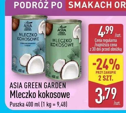 Mleczko kokosowe promocja w Aldi