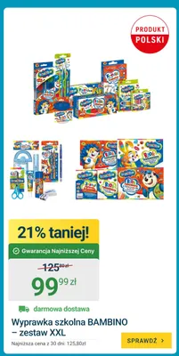 Wyprawka szkolna Bambino zestaw XXL promocja w ERLI