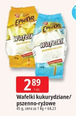 Wafelki kukurydziane/pszenno-ryżowe promocja w Leclerc