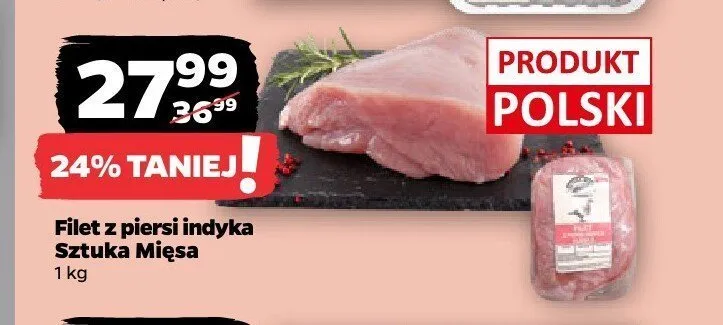 Filet z piersi indyka Sztuka Mięsa promocja w Netto