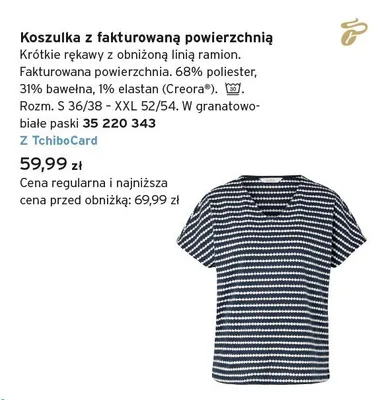 Koszulka z fakturowaną powierzchnią Tchibo promocja w Tchibo