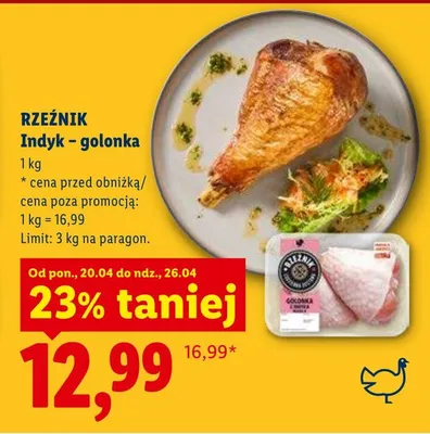 Indyk golonka promocja w Lidl