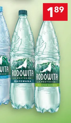 Woda mineralna Rodowita gazowana promocja w LEWIATAN