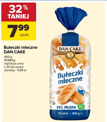 Bułeczki mleczne Dan Cake promocja w Carrefour