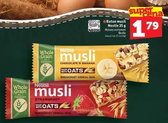 Baton musli Chocolate & Banana Nestlé promocja w TOPAZ