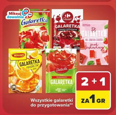 Galaretka o smaku pomarańczowym Winiary promocja w Carrefour