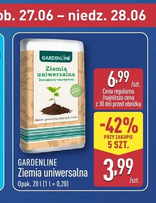 Ziemia uniwersalna Gardenline promocja w Aldi