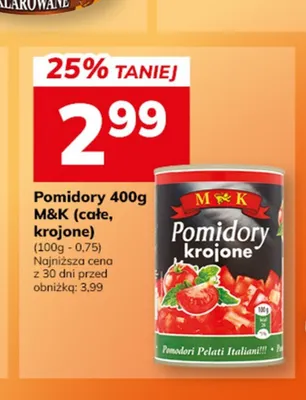 Pomidory całe M&K promocja w Hitpol