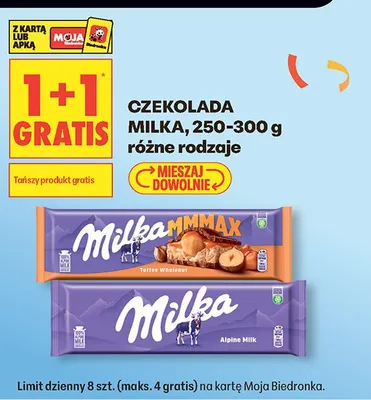 Czekolada Milka promocja w Biedronka