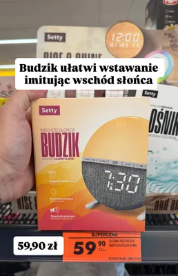Budzik wschód słońca promocja w Biedronka