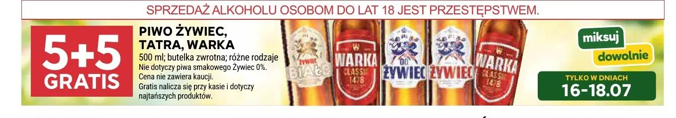 Piwo Tatra promocja w Stokrotka