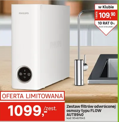 Zestaw filtrów odwróconej osmozy typu FLOW AUT8940 promocja w Leroy Merlin
