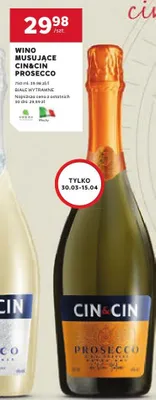 Wino musujące prosecco białe wytrawne promocja w Stokrotka