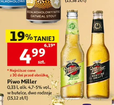 Piwo Miller Lime promocja w Auchan