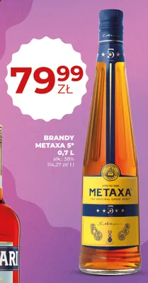 Brandy Metaxa 5* promocja w Duży Ben