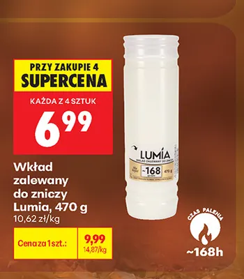 Wkład zalewany do zniczy Lumia promocja w Biedronka